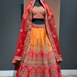 Two tone Bridal Lehenga