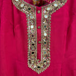 Mirror Work Sharara suit with printed Dupatta