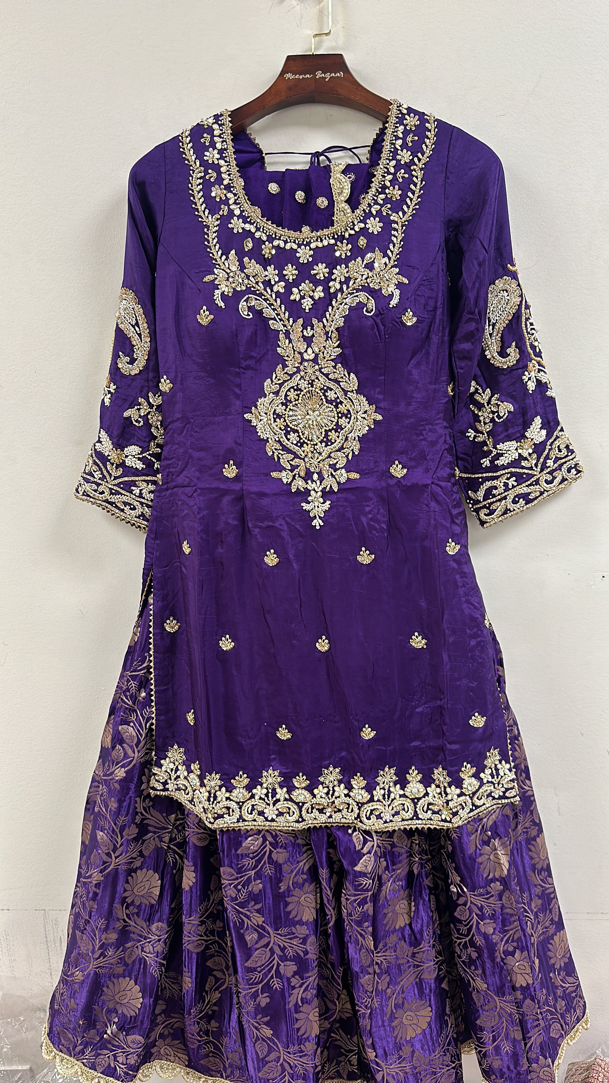 Beautiful Brocade Gharara Suit