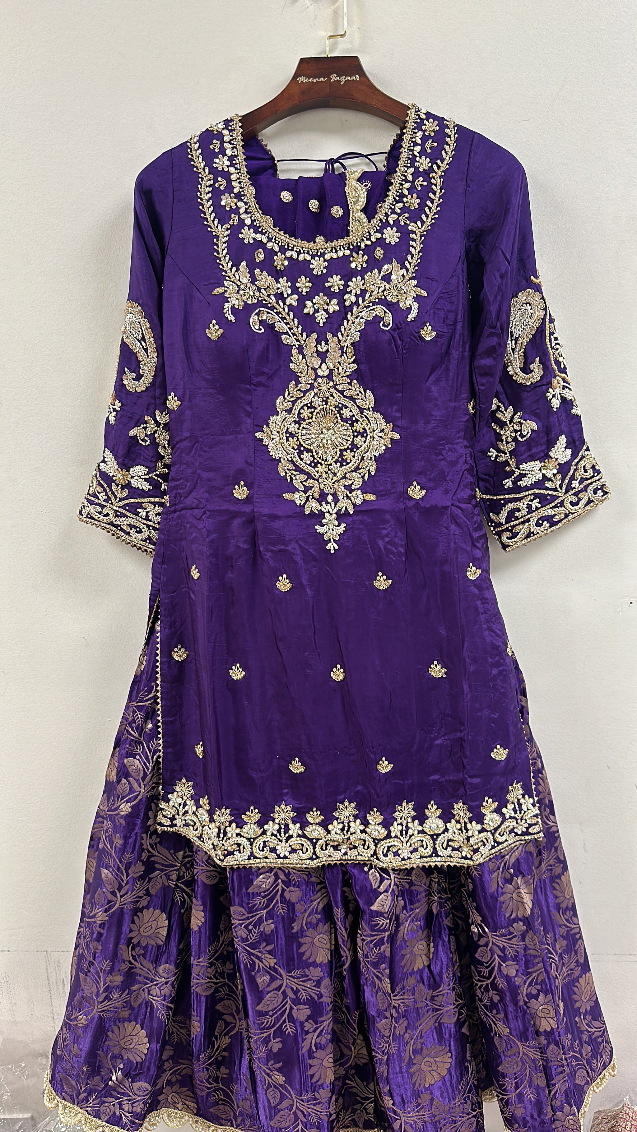 Beautiful Brocade Gharara Suit