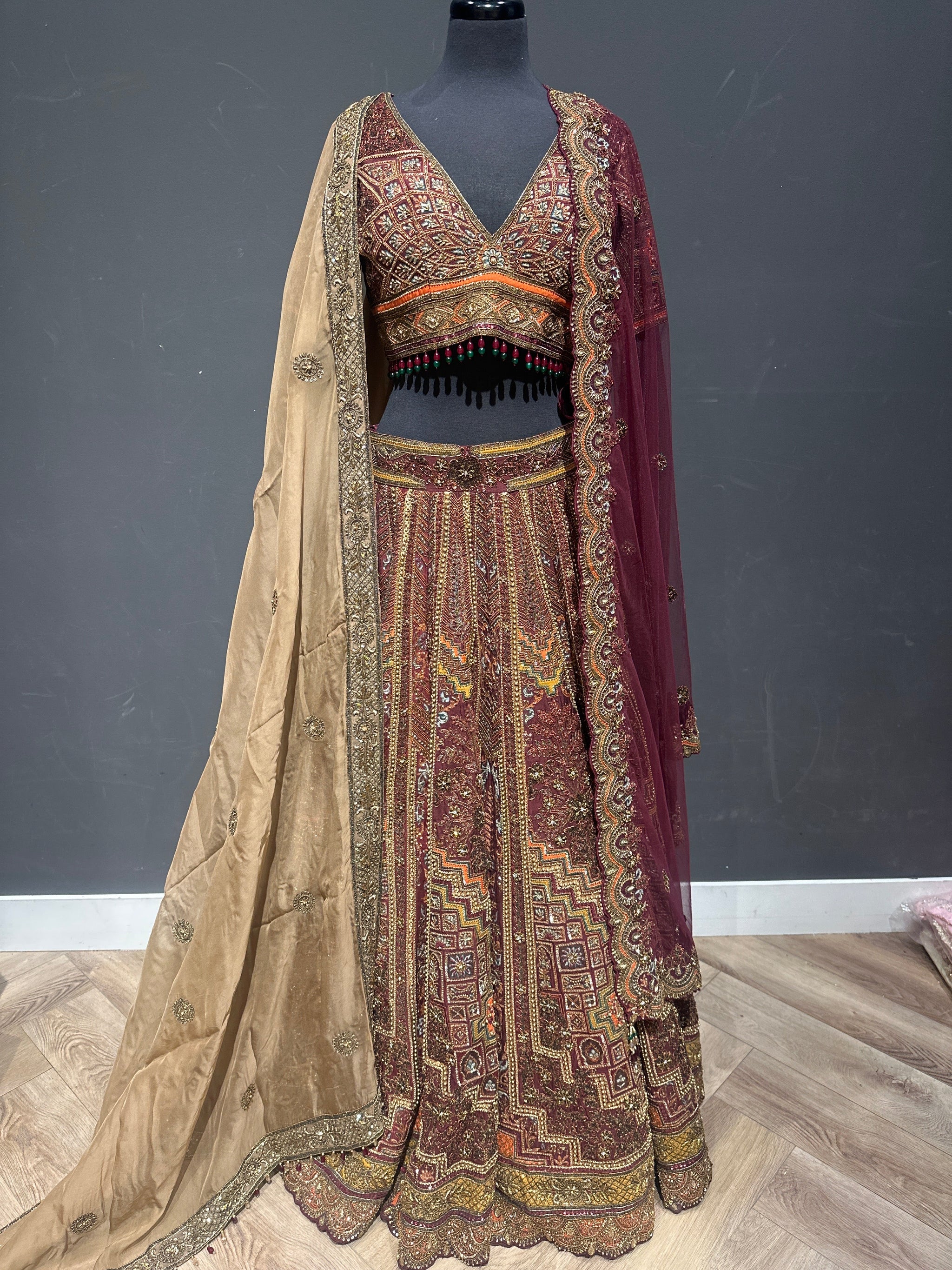 Exotic Bridal Lehenga with Double Dupatta