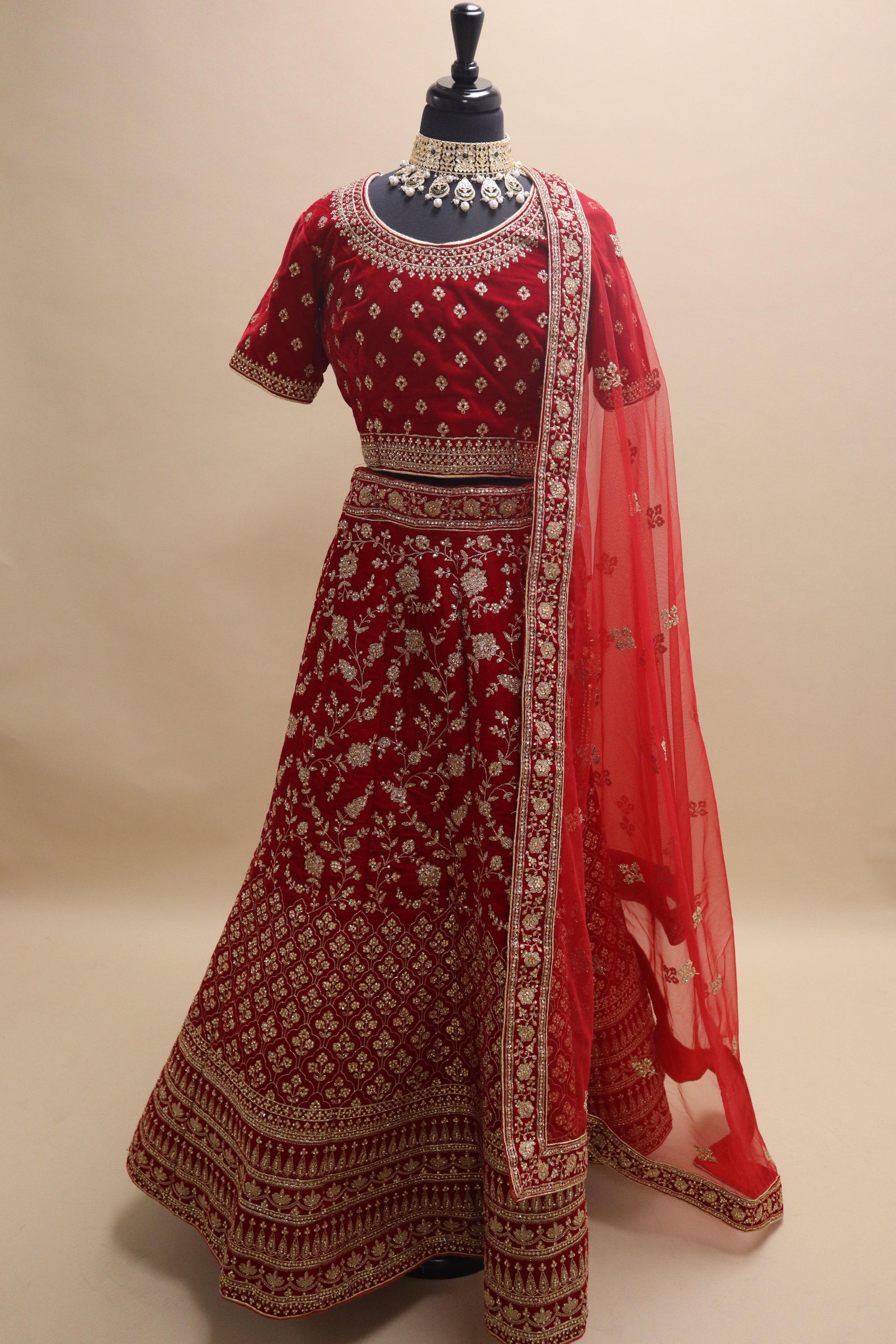 Red Bridal Exquisite Lehenga