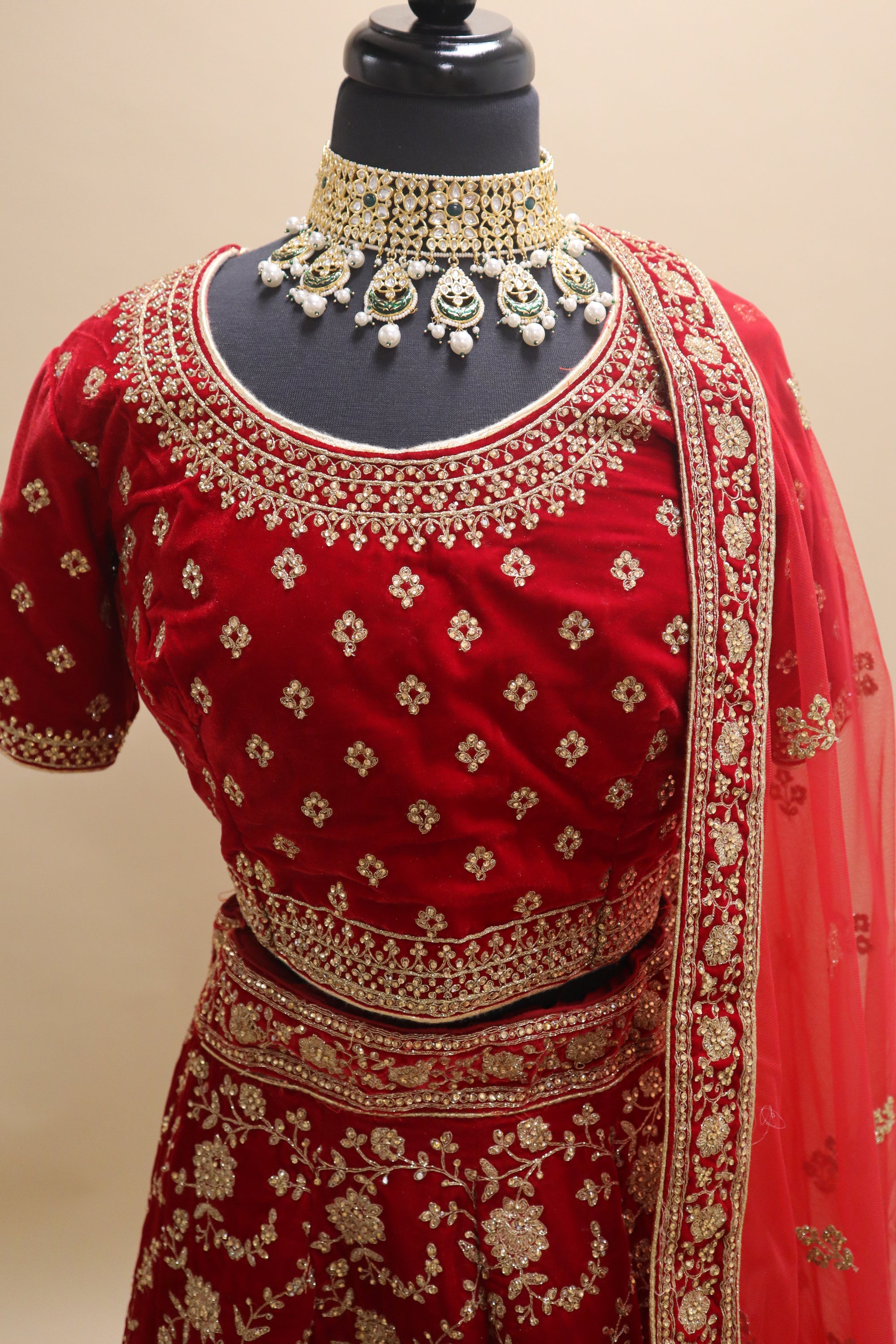 Red Bridal Exquisite Lehenga