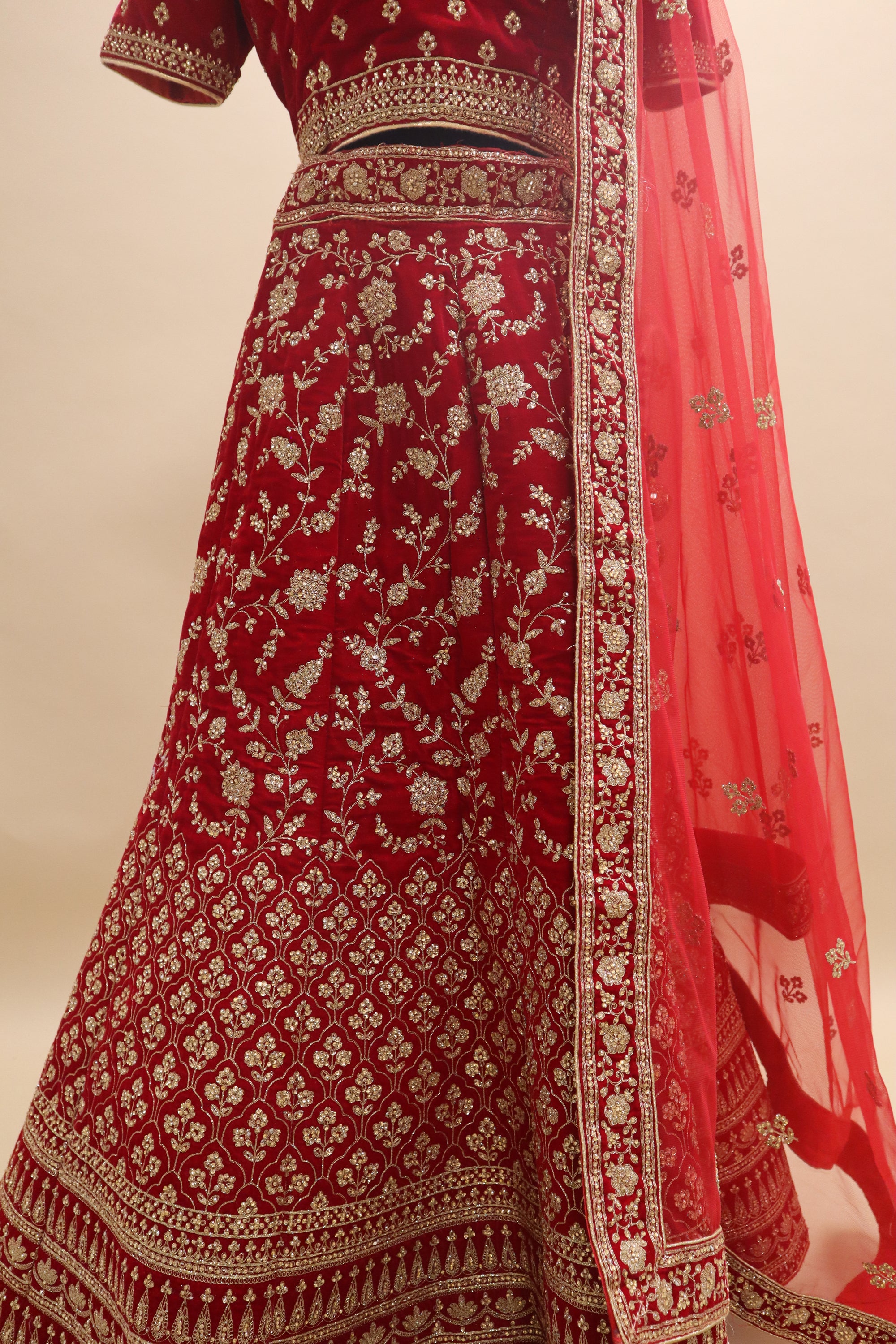 Red Bridal Exquisite Lehenga