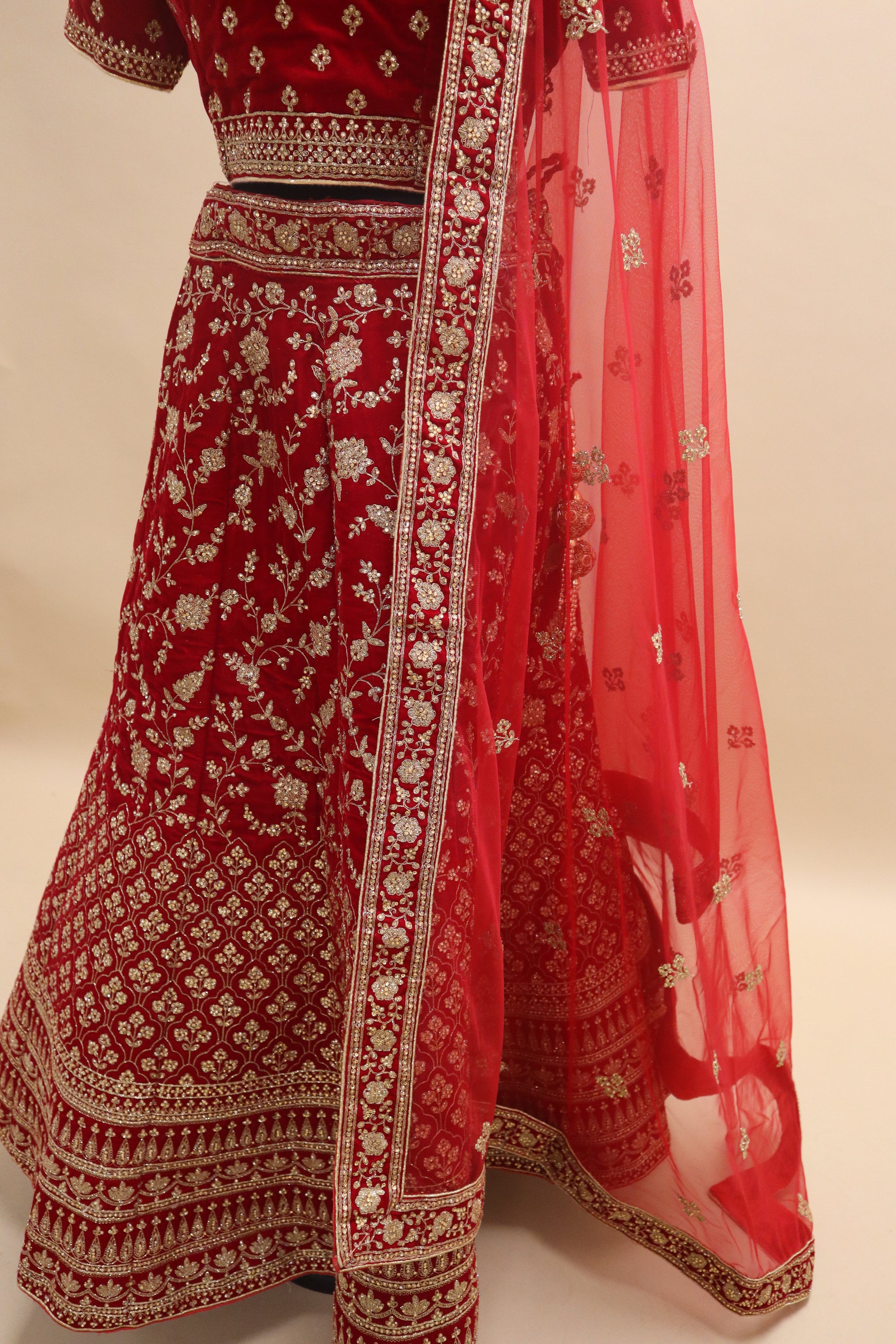 Red Bridal Exquisite Lehenga