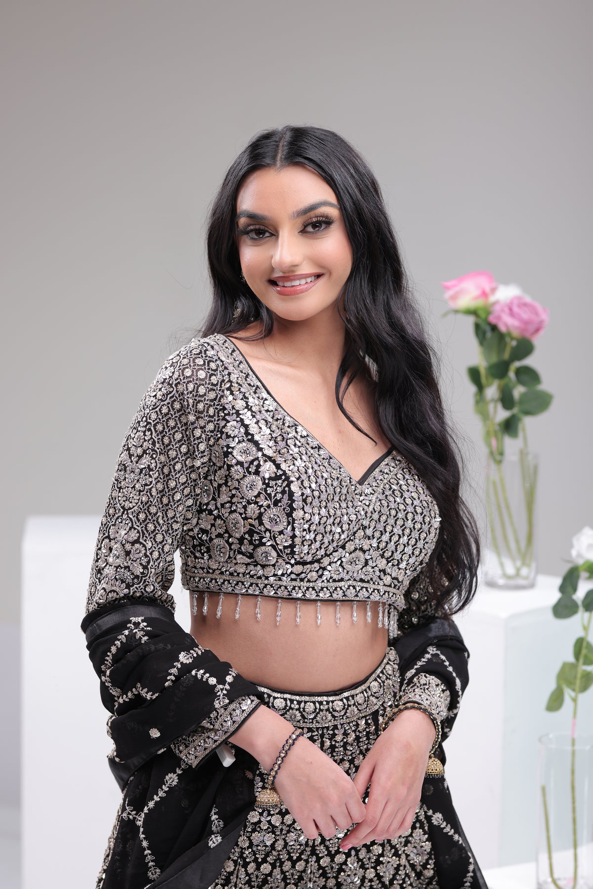 Intricate Stitching on Lehenga