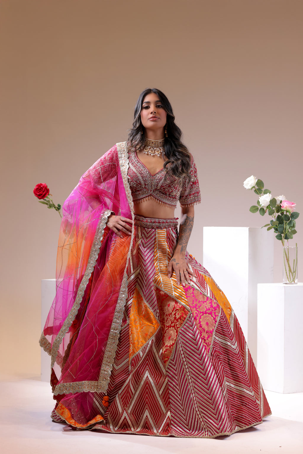 Old School Look Lehenga