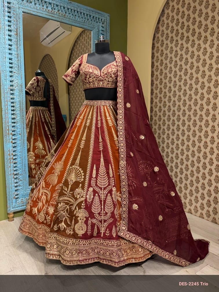 FALL COLORS JAGGO LEHENGA