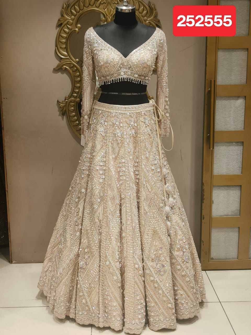 DREAMY  PINK RECEPTION LEHENGA