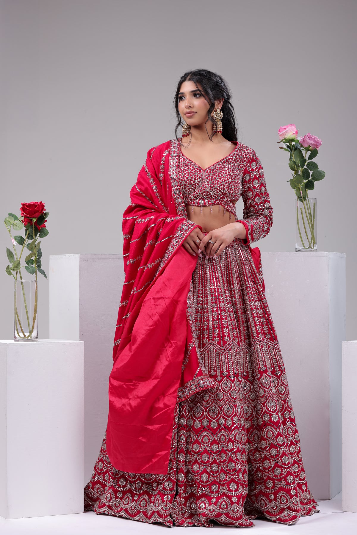 Stunning Mirror Work Lehenga