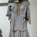 Grey Sharara Suit for women.