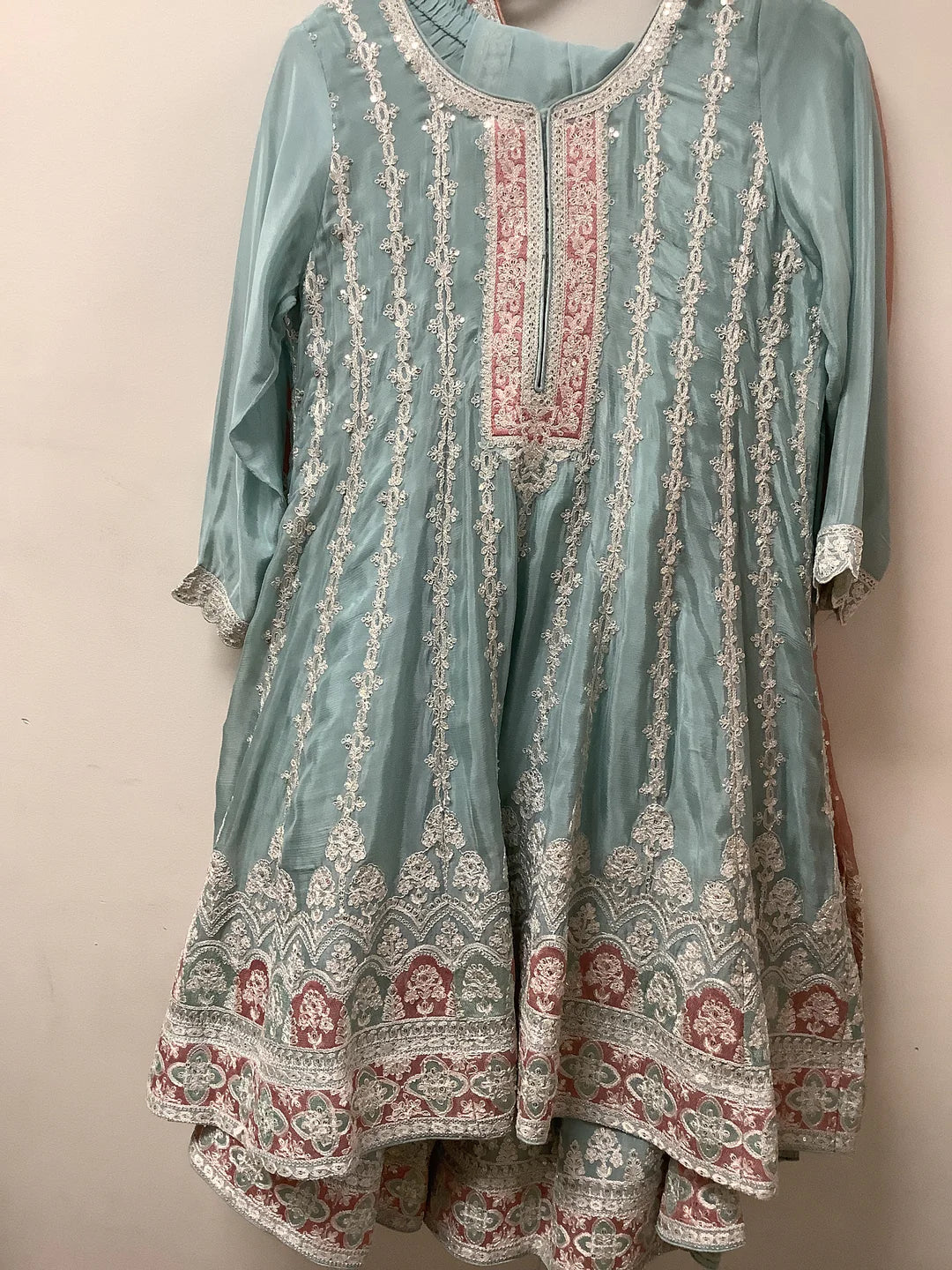 Blue sharara set for womens. 