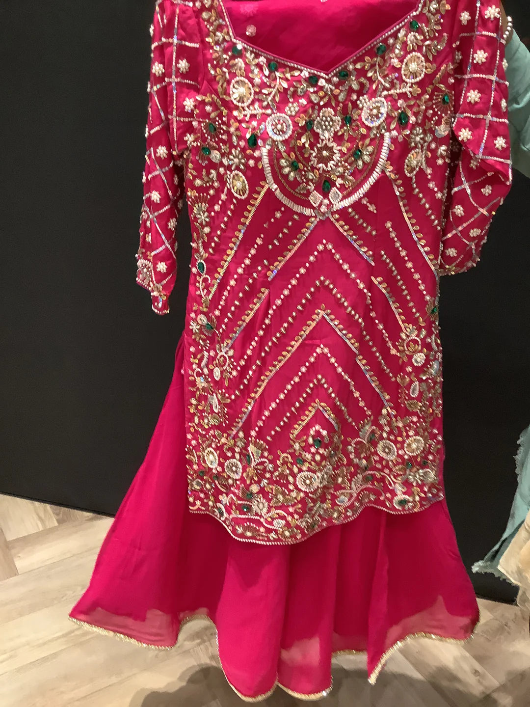 Best Hot Pink Sharara Suit for Women.