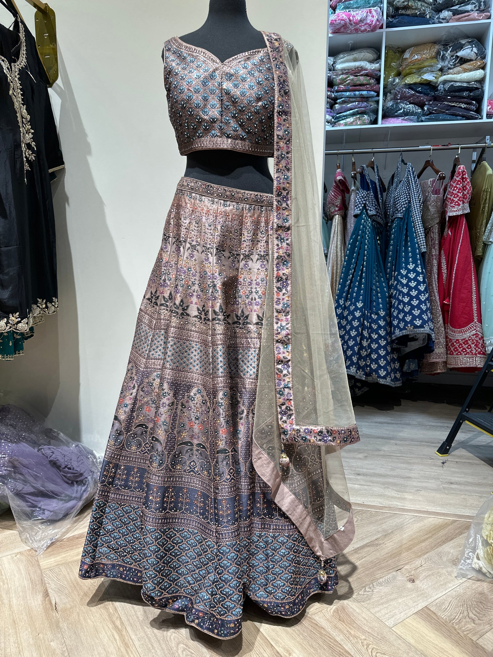 Modern Digital Print Lehenga