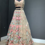 Floral work Lehenga with Belt