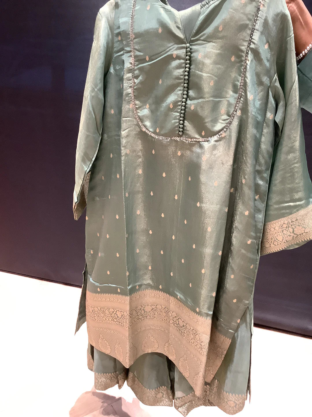 Green Gharara Outfit for women.