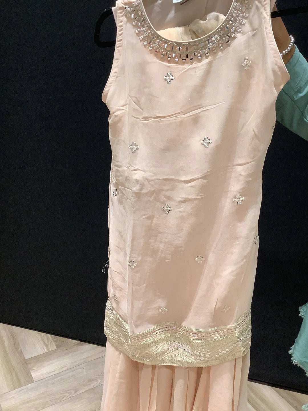 Peach Gharara Outfit for Women.