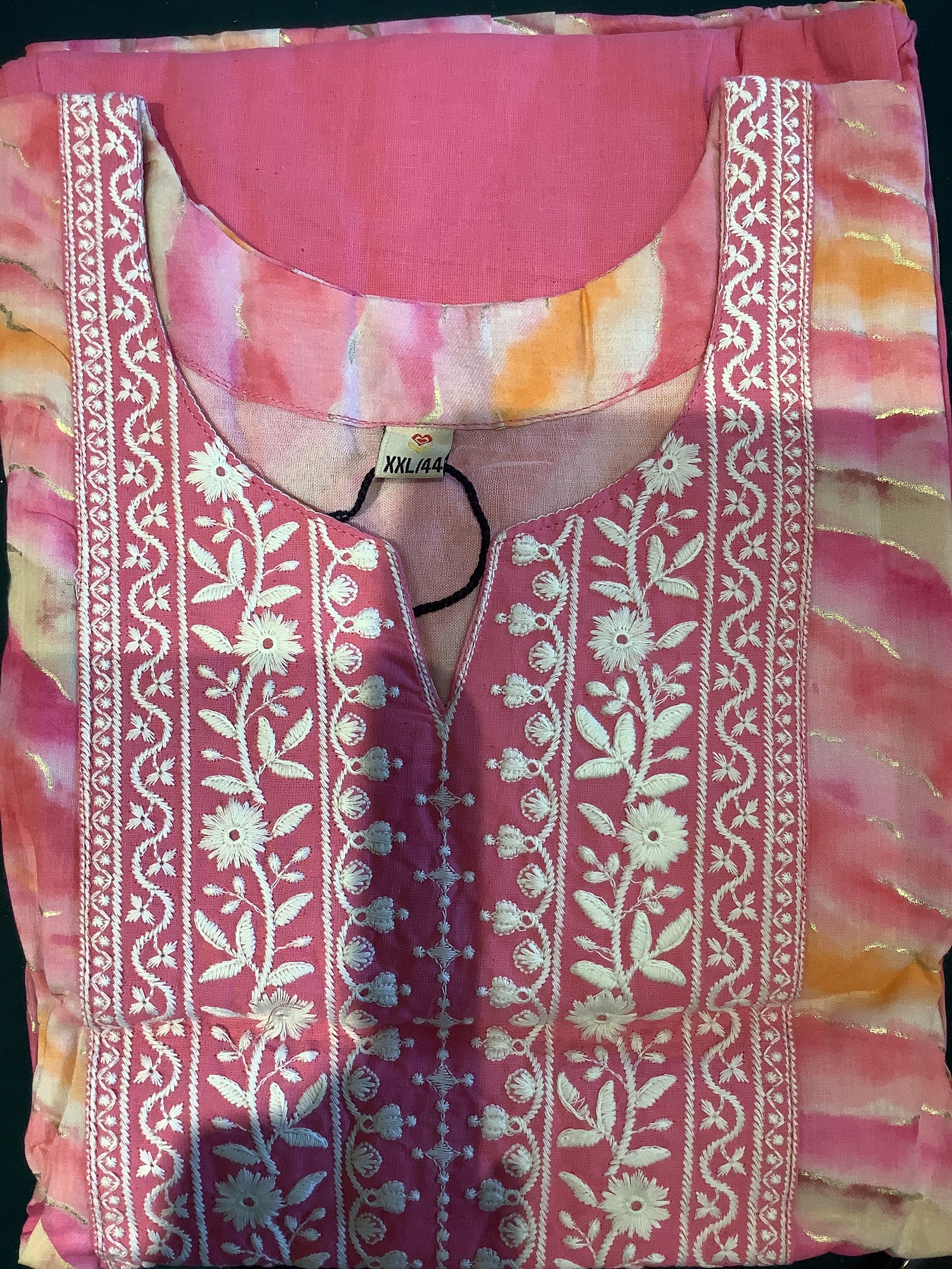 Pink Cotton Suit for Women.