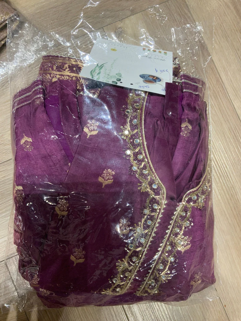 Purple skirt set for women.