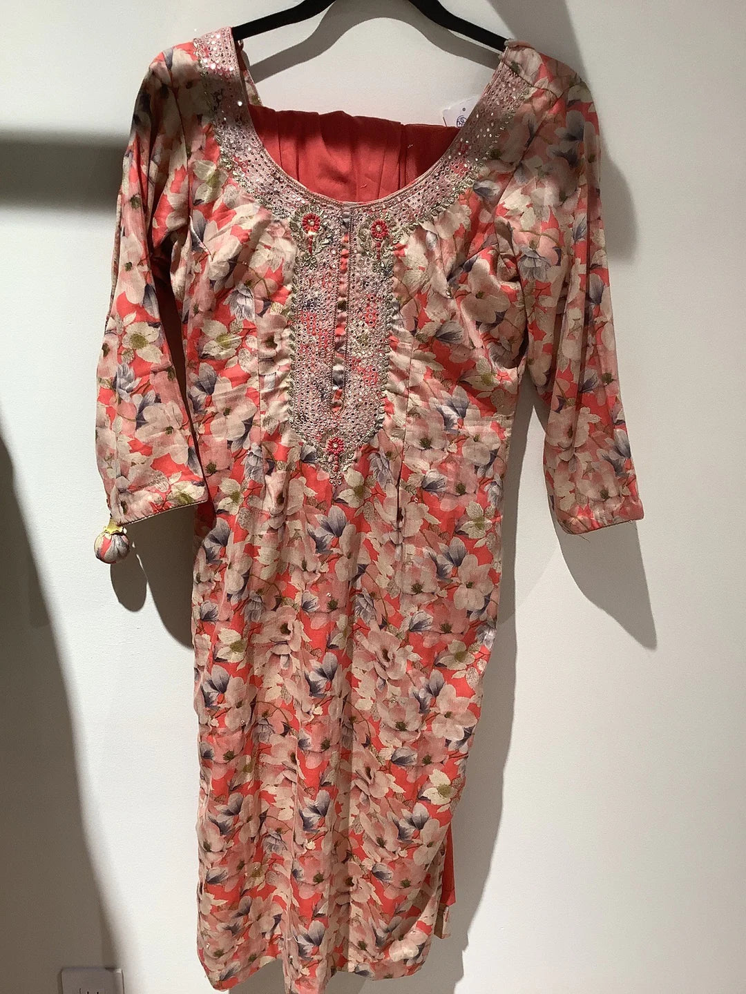 Beautiful Orange Plazo Suit.