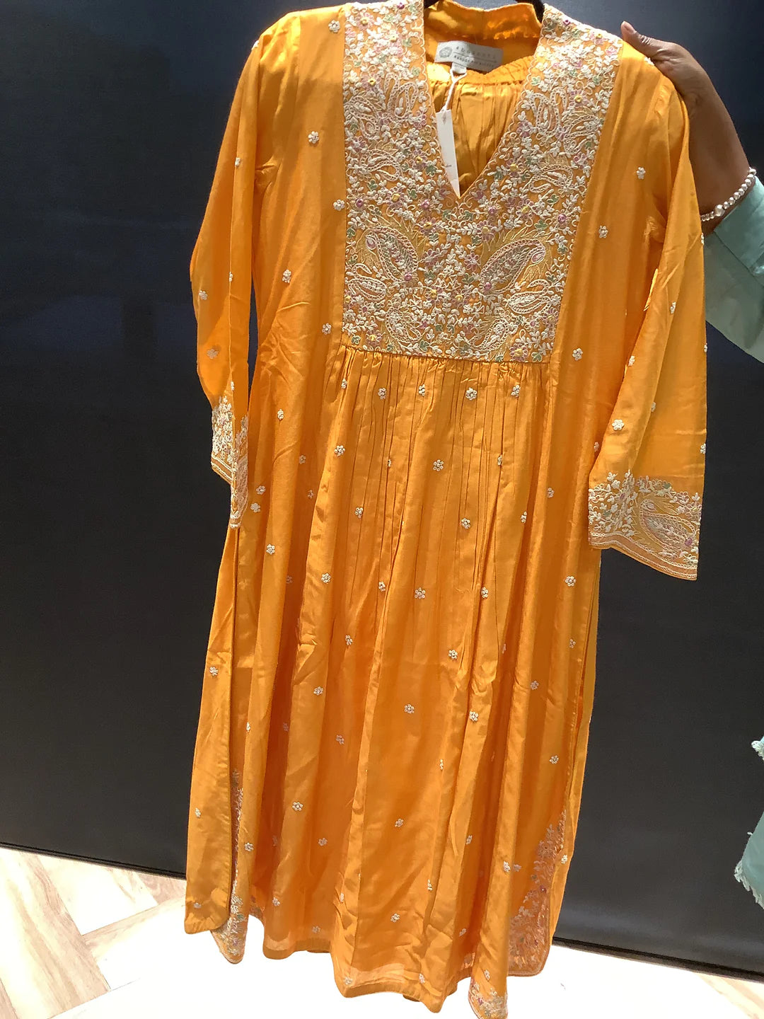 Beautiful Yellow Pant suit for women.