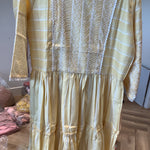 Lemon Color Cotton Dress for Women