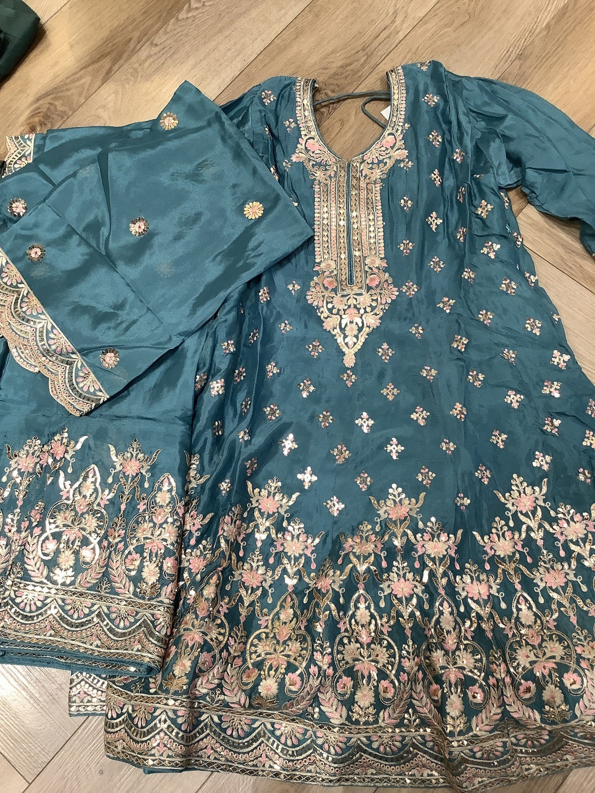 Blue Sharara Outfit for Women