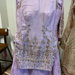Neckline Embellished Gharara Suit