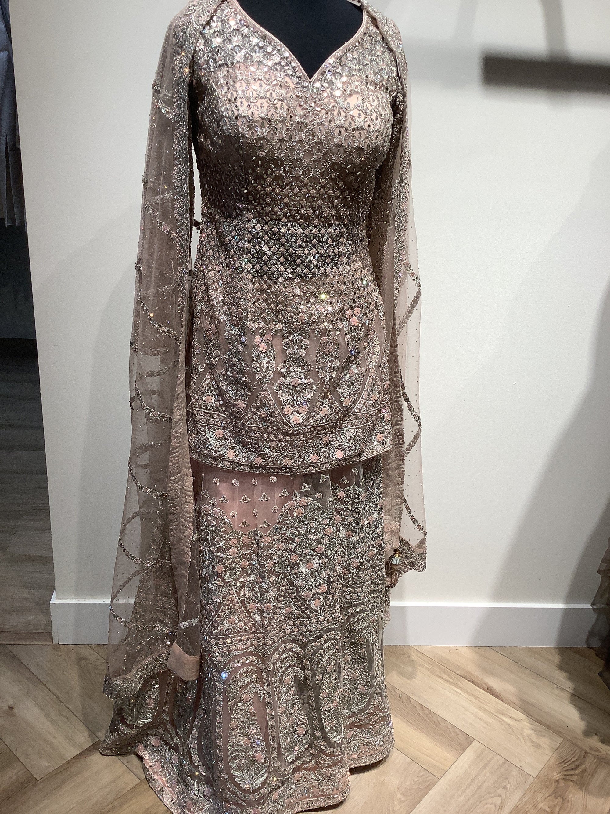 Heavy Embellished Sharara Suit