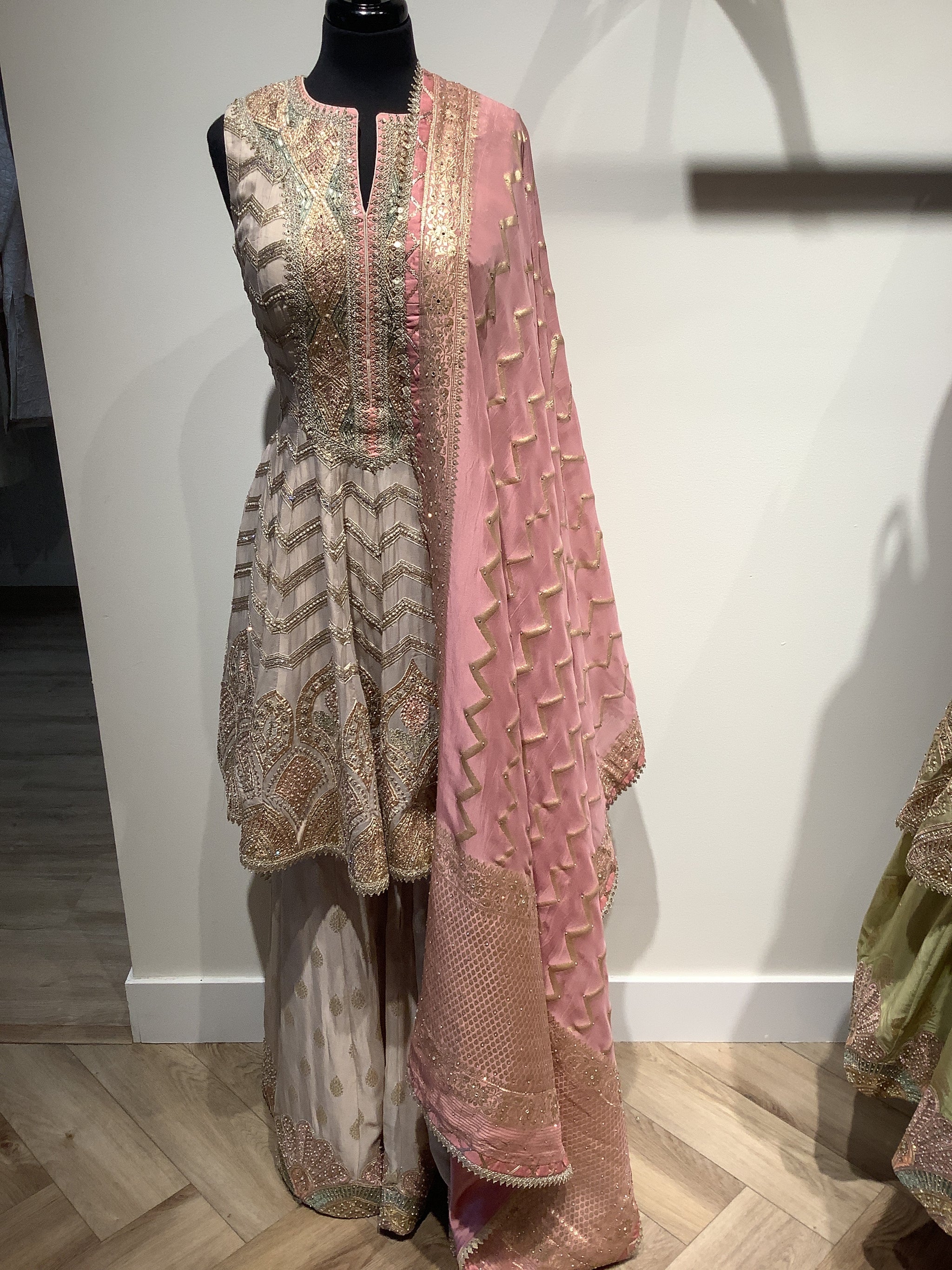 Elite Embellished Gharara Suit