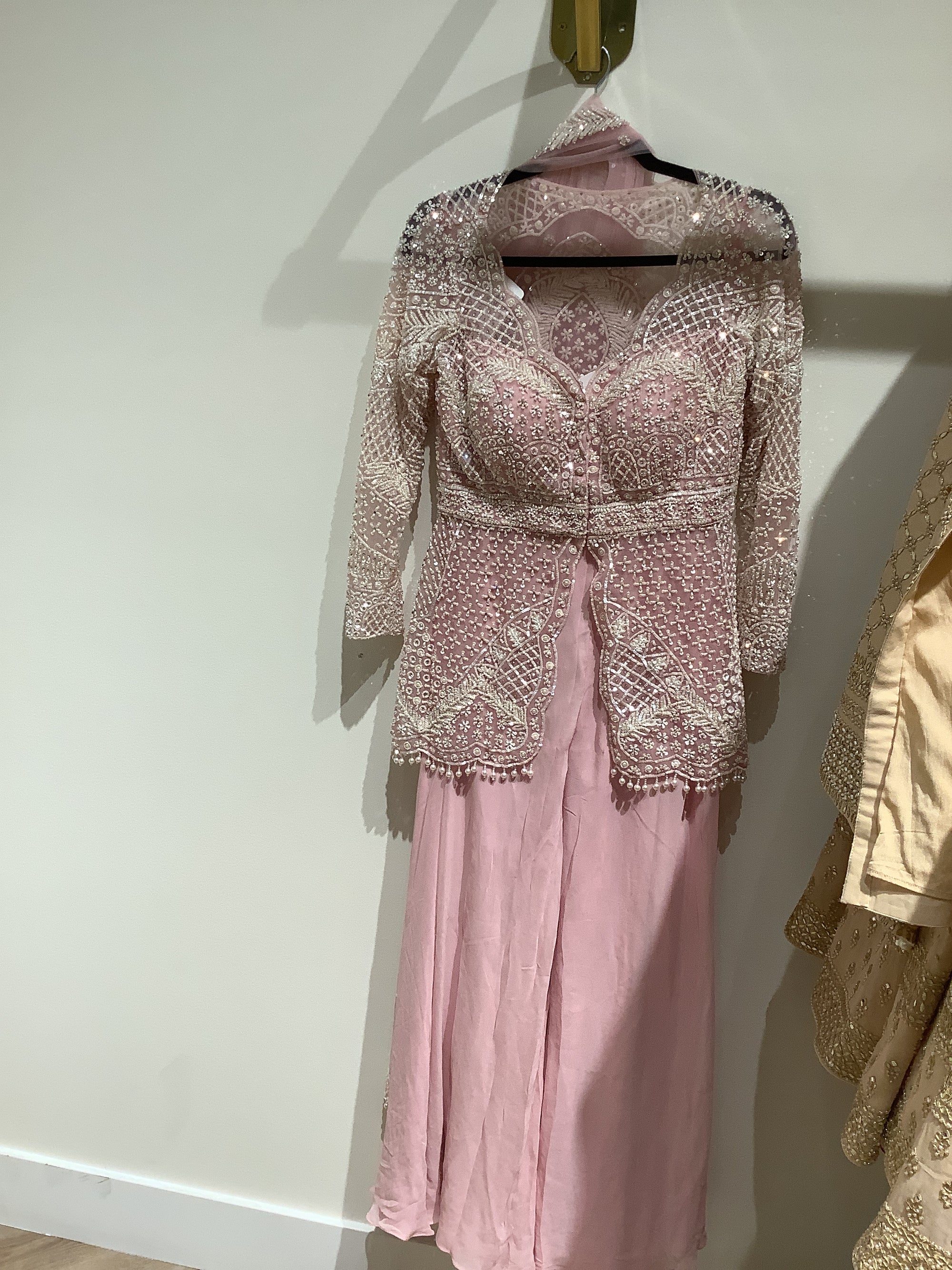 Peplum jacket with Sharara