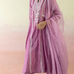 Lilac Embroidered Suit Set - MEENA BAZAAR CANADAMeena Bazaar CanadaXXS
