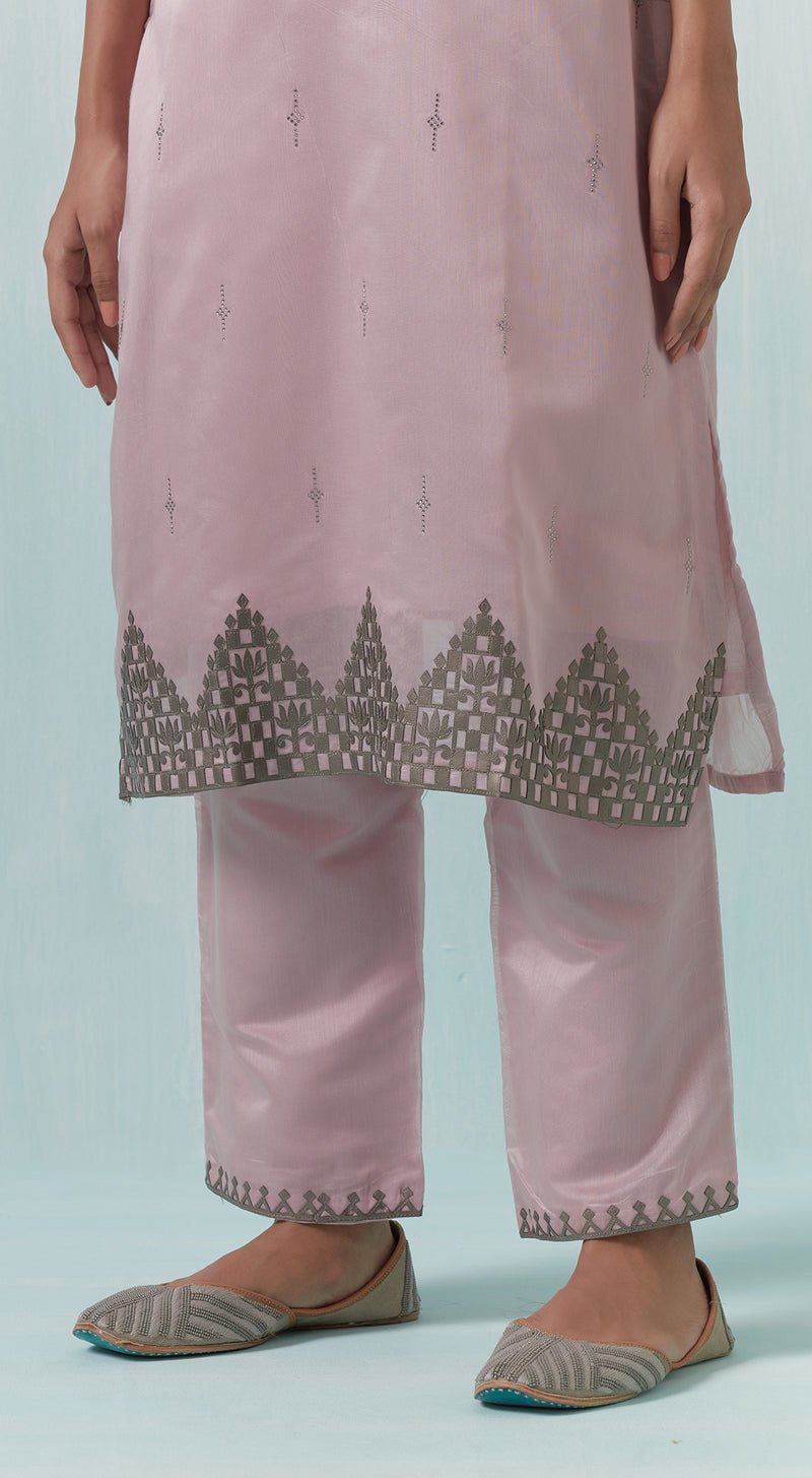 Lilac Satin Suit Set - MEENA BAZAAR CANADAMeena Bazaar CanadaXXS