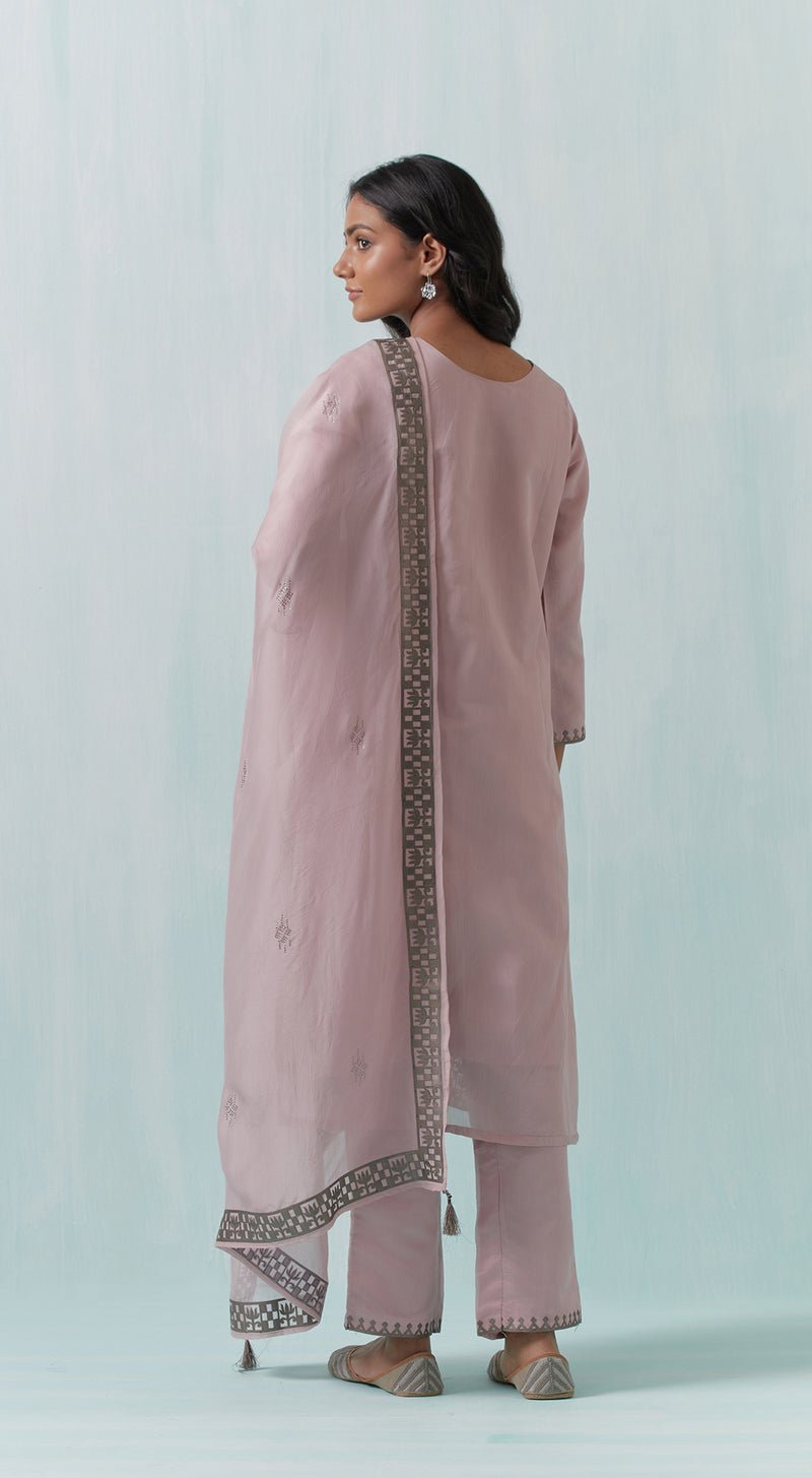 Lilac Satin Suit Set - MEENA BAZAAR CANADAMeena Bazaar CanadaXXS